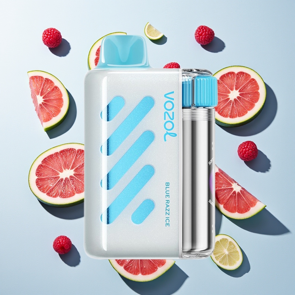 VOZOL VISTA 40000 Puffs Blue Razz Ice MTL Rechargeable Mesh Coil